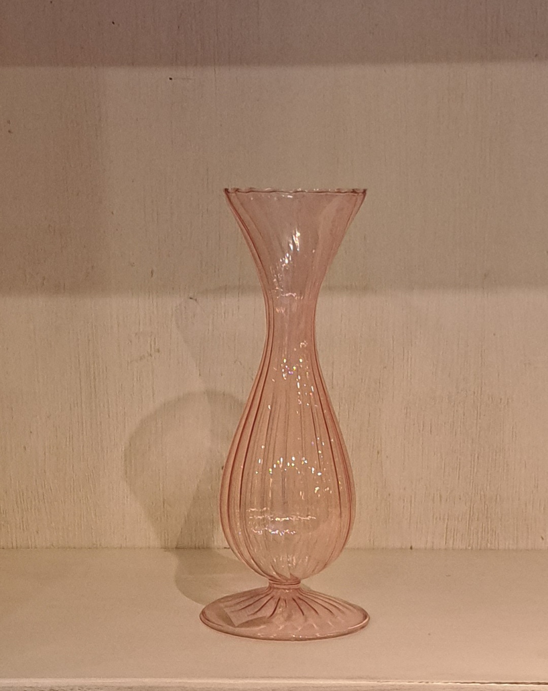 Vaso vetro rosa 22 cm